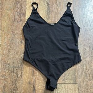 Free People Black Bodysuit